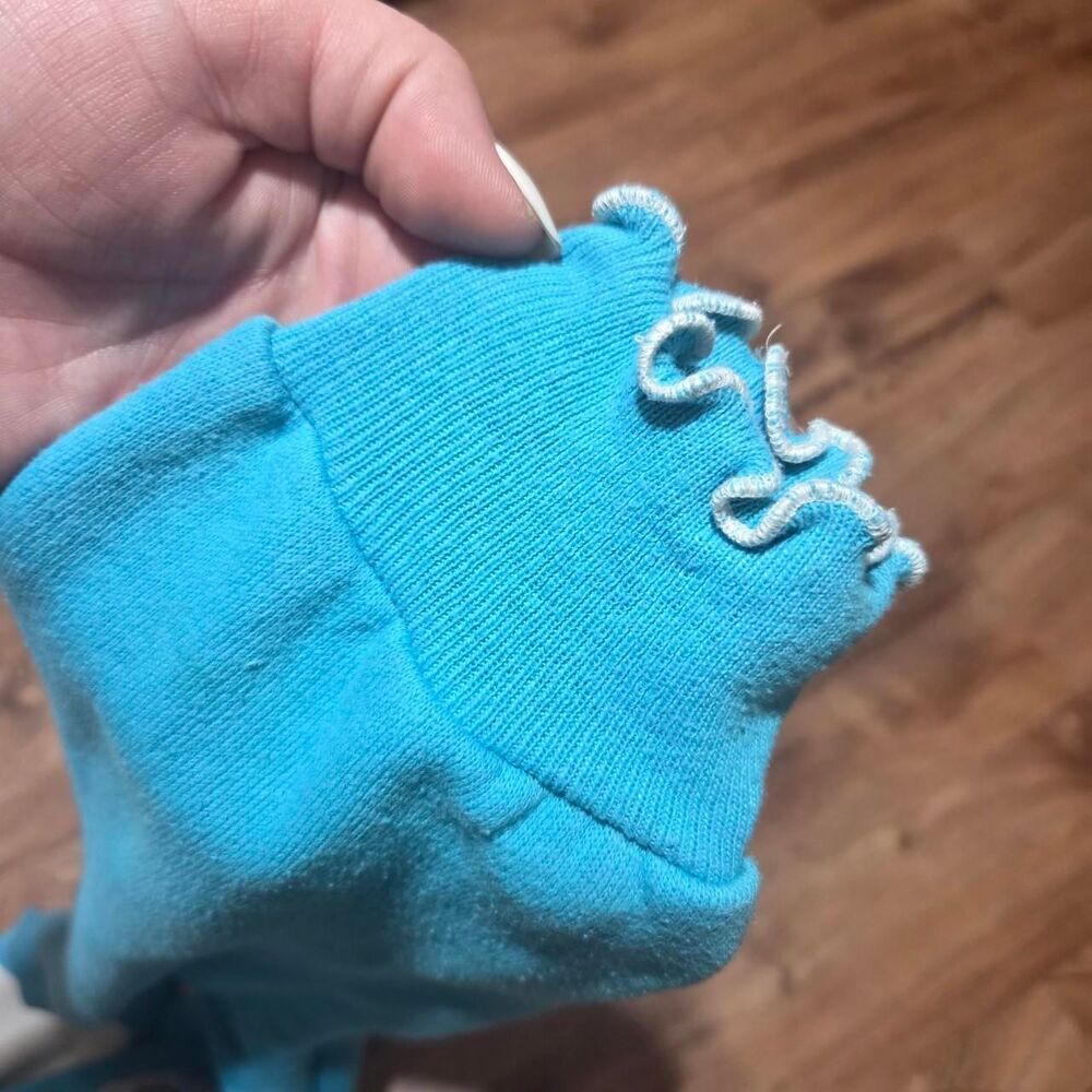 80s Embroidered Patchwork Butterfly Collared Ruff… - image 5